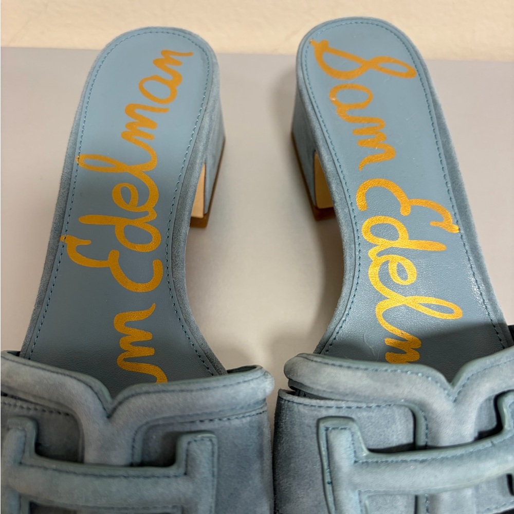 Sam Edelman Woman’s Suede Waylon Blue Weave Slide - Size 8M, 38,5 - Picture 3 of 10